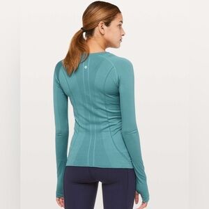 NWT Lululemon Swiftly Tech Long Sleeve Crew Pacific Breeze Size 8
